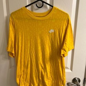 Yellow Nike JUST DO IT Short-Sleeve Shirt